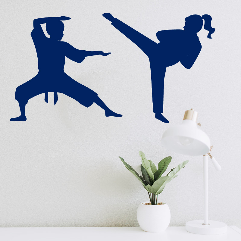 Αυτοκόλλητα τοίχου με Sports Karate